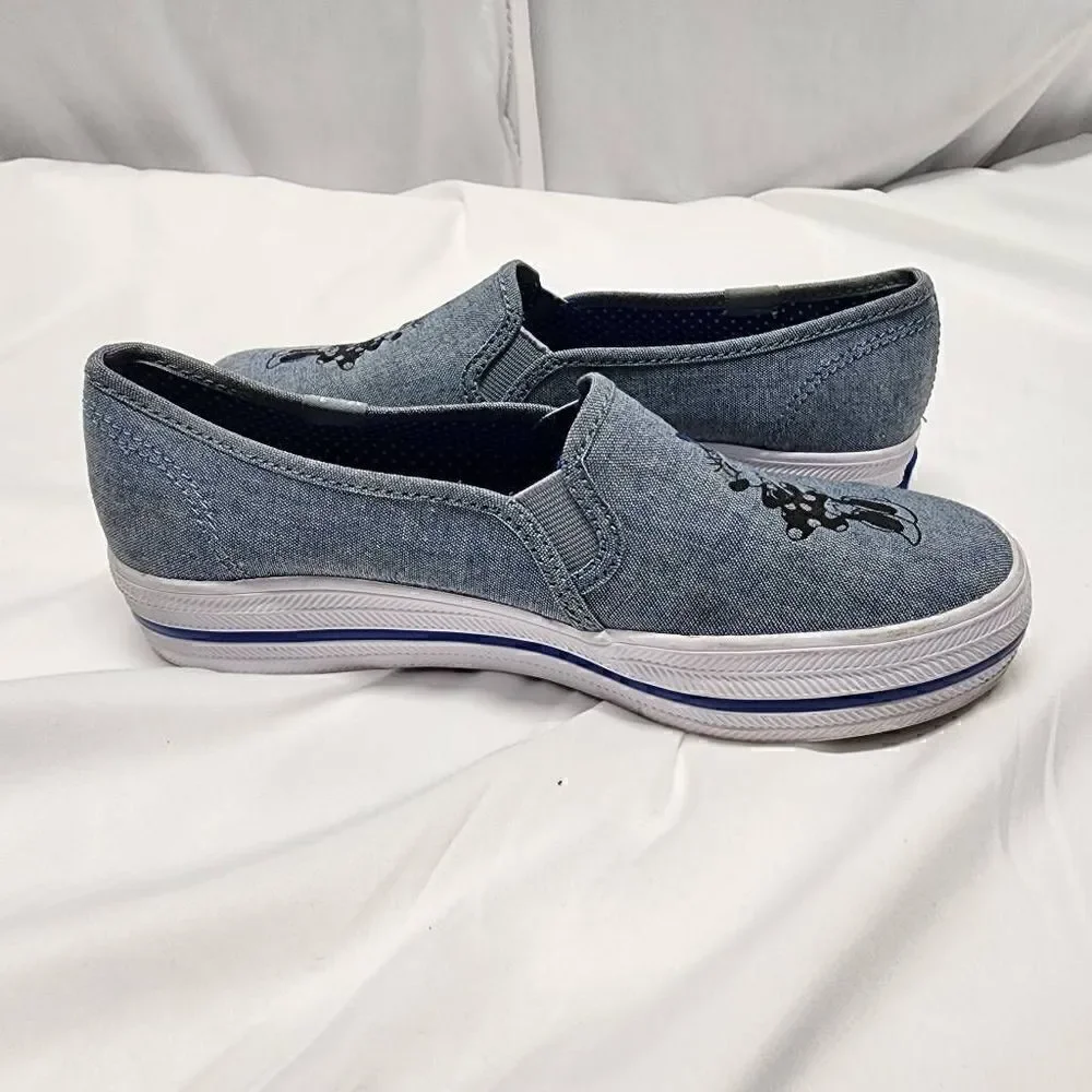 Keds Disney Minnie Mouse Shoes Flats Blue Deck Womens Size 5.5